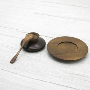 3.9 inch round bamboo Wooden Coasters for Drinks - Natural Acacia Wood Drink