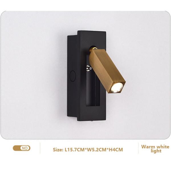 Embedded LED Wall Lamp , Hotel Bedroom LED Wall Light With Switch