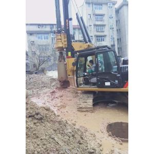 Piledriver Construction Hydraulic Piling Machine , 24m Pile Driver Equipment