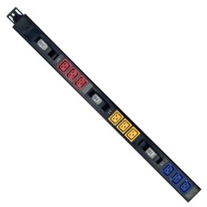 China Aluminium Alloy 3 Phase 415V 32A 9 Port C19 Mining PDU For Heavy Duty Applications on sale