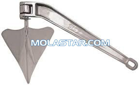 Stainless Galvanized Steel Plough Anchor Easy Handling Steel Anchor For Marine