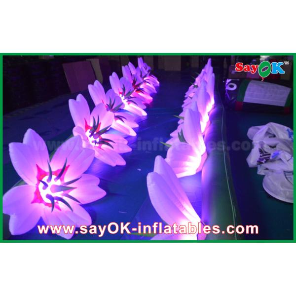Nylon Inflatable Lighting Decoration Flower Chain For Wedding And Event