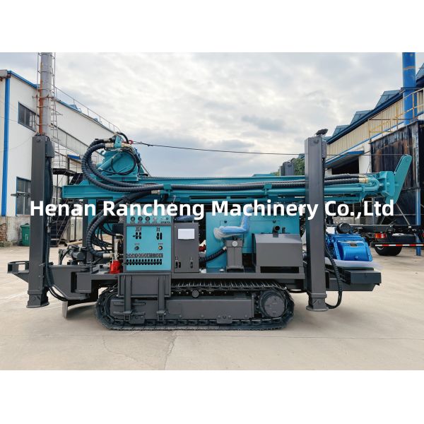 Latest Upgrade RCF350C 350m Steel Track Water Well Drilling Machine With Pipe Rack