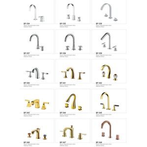 Modern Pretty Bathroom Accessories Deck Mounted Brass Bathroom Faucets