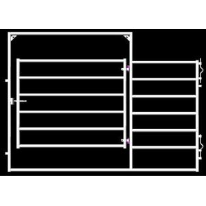 Square Tube 40MM Corral Yard Farm Panel With Gate 2.1 X2.3 Meter For Farm