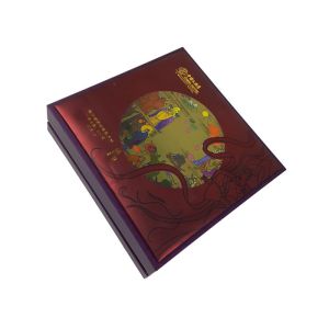 Quality Cardboard Material Custom Size Lid &amp; Bottom Structure Box Set with the Plastic White Color Tray Inlay for Packaging for sale