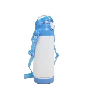 350ml And 500ml Sublimation Water Bottle Blanks With Straw Diy Custom Stainless