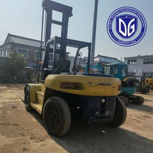 10t FD100 Used Komatsu Forklift With Strong Hydraulic Machine