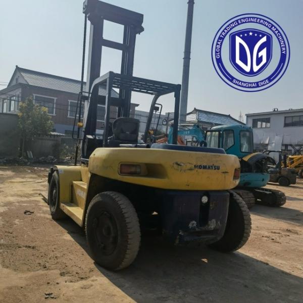 10t FD100 Used Komatsu Forklift With Strong Hydraulic Machine
