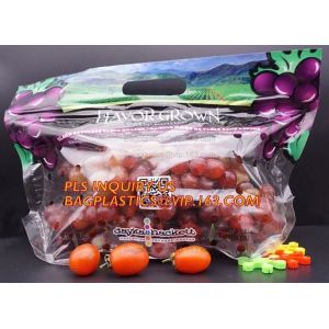 fresh cherries packaging bags with carrier handle, Pack Grape/cherry/Fresh Fruit