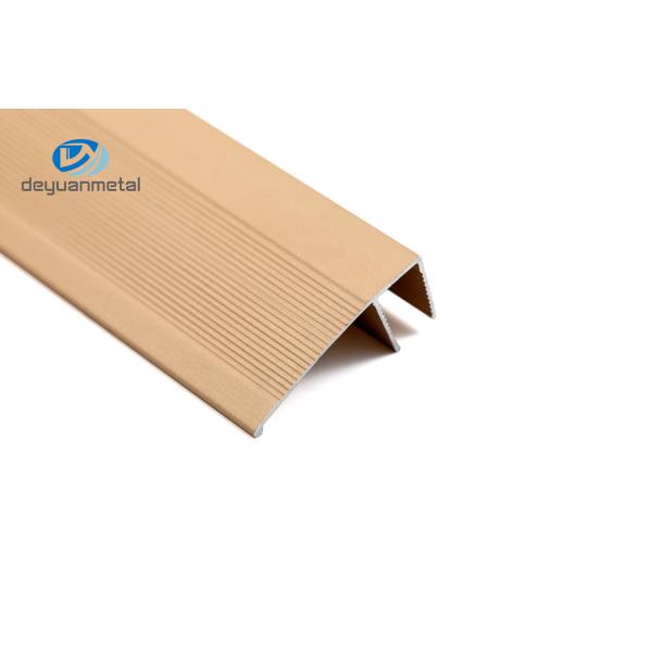 Buy 6063 Aluminium Floor Edge Trim Anodized 0.5mm - 2mm Thickness Elegant For Home Decoration at wholesale prices