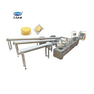 Automatic Cream And Jam Filling Sandwich Biscuit Machine With Packaging