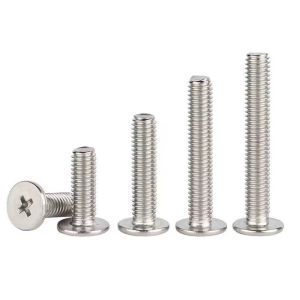 Cross Recessed Large Flat Round Head CM Screws
