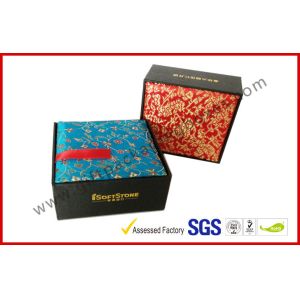 Artistry Design Luxury Gift Packaging Boxes With Traditional Brocade Silk