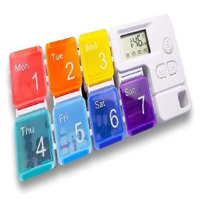Promotion bottle timer lock dispenser timing alarm travel for self-timer weekly