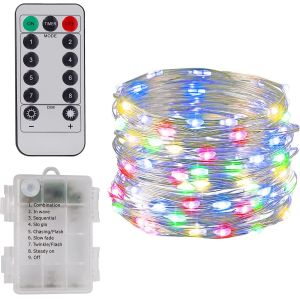 8 Modes Twinkle Star Christmas Fairy Lights Battery Operated Outdoor Party Decor