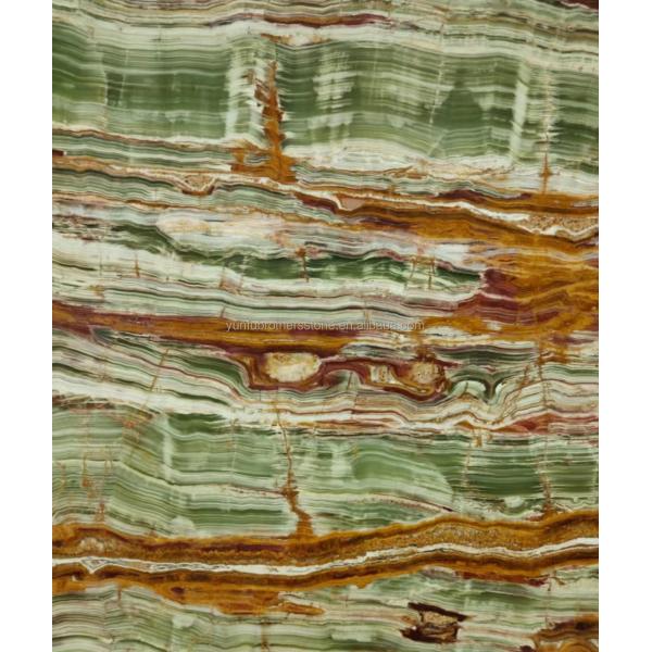 Polished Surface Finishing Pakistan Bamboo Onyx Marble Slabs for Table Modern Design Style