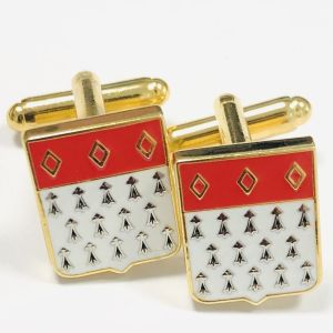 Novelty Enamel Cufflinks Custom Size Plating Gold Soft Enamel Hard Enamel