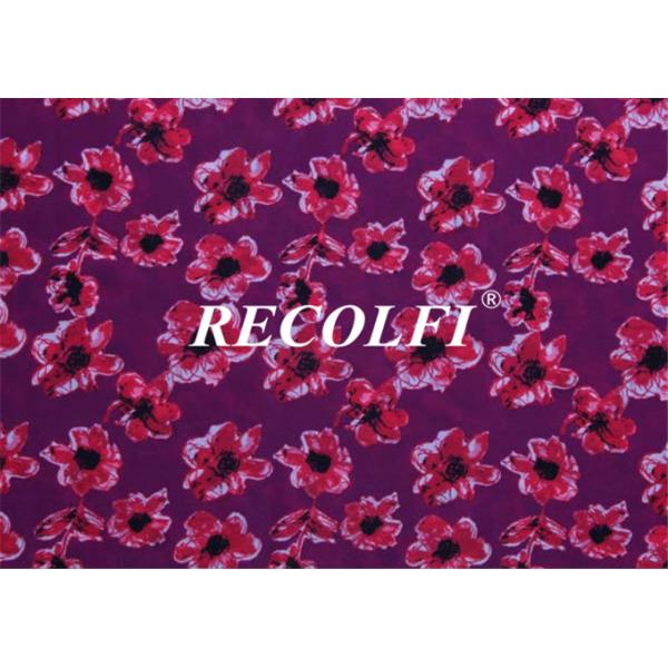 Ice Cold Spandex Nylon Repreve Swimwear Fabric Weft Knitted Digital Printed