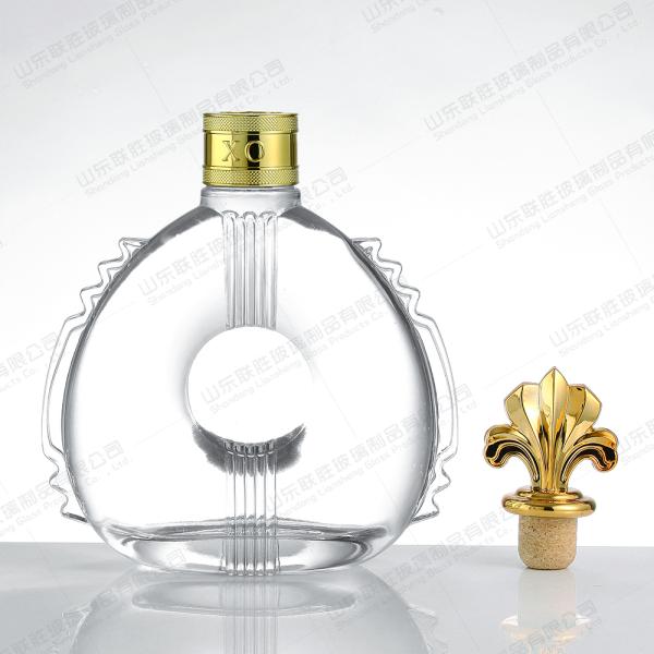 Accptable OEM/ODM Custom Clear Glass Bottle for Liquor Wine Whisky Vodka Spirit Clear