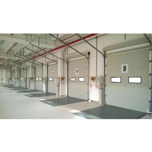 Sandwich Steel Panel Sectional Overhead Sliding Doors Color Coated With PU Inside