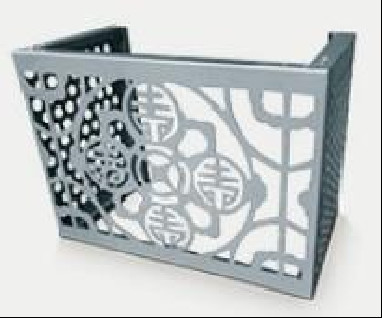 Buy Cover Hood For External Equipment Anti-mulitple Errosion Flower Designs Aluminium Facade Anodized Coated Anti Static Exterior Wall  Installation at wholesale prices