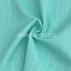 Recycled Eco Friendly Swimwear Fabric Embossed Print Women Beach Wear