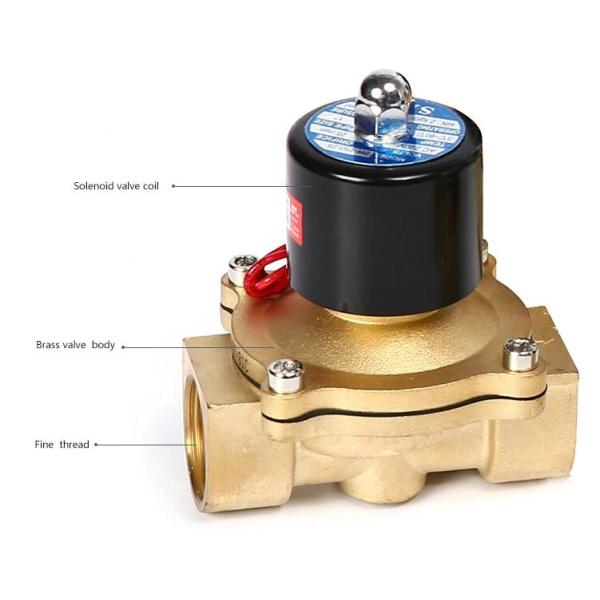 Air Water Oil Gas Pneumatic Solenoid Valve Normal Close With Copper Coil