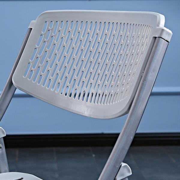 Outdoor Banquet Events Plastic Metal Foldable White Black Dining Chair for Wedding Hotel