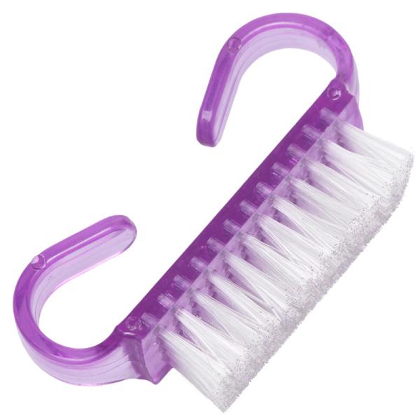Plastic Handle Nail Brush with Four Rows of Nylon Bristles Easy to and Effective