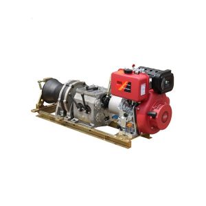 China 5 Ton Diesel Engine Capstan Winch For Cable Pulling on sale