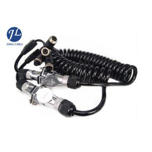 Heavy Duty 7 Pin Trailer Rear Backup Camera Cable For Video Audio Camera Signal