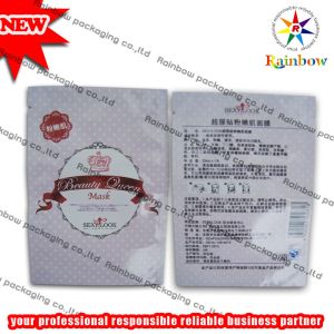 China Mylar Heat Sealed Comestic Packaging Bag With Tear Notch on sale