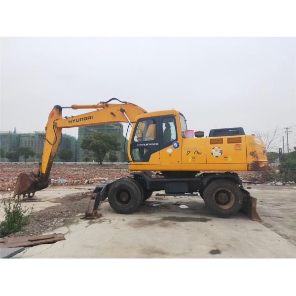 Used Hyundai Medium Wheel Excavator R200W, Secondhand 20 Ton Korean Mobile