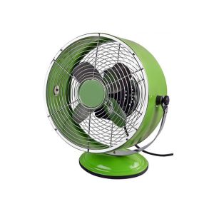 Quality Vintage Electric 9&quot; Metallic Retro Metal Fan 2 Speed 3 Aluminum Blades for sale
