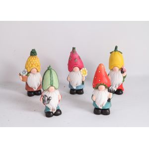 China Gnome Pottery Garden Ornaments Multiple Ceramic Garden Statues Lifelike on sale