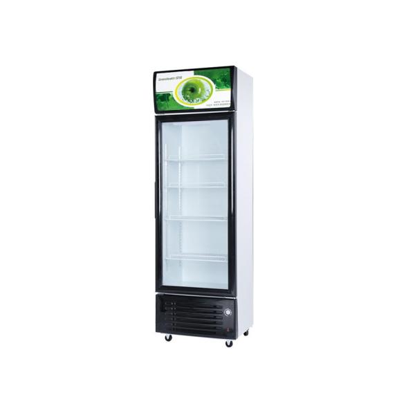 Buy Single Door Commercial Drink Fridge Beverage Display Cooler With LED Light at wholesale prices