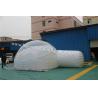 Inflatable bubble Igloo Tent , half clear inflatable lawn tent , bubble camping tent for sale