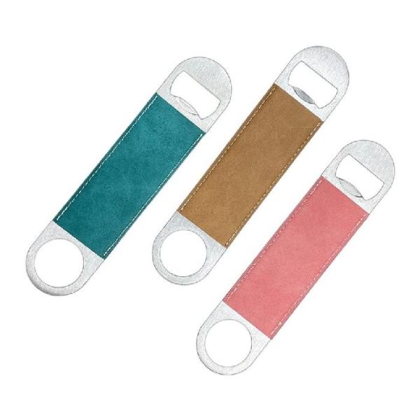 Sublimation Leather Bottle Opener Blank Double Sided Print Logo PU Leather Sublimation Bottle Opener