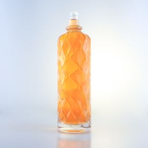 Super Flint Glass Personalized Design Rum Vodka Whisky Tequila Gin Bottle with