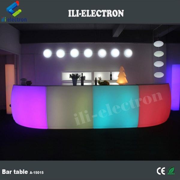 Customized LED Round Bar Counter Illuminated IP65 Water Resistant