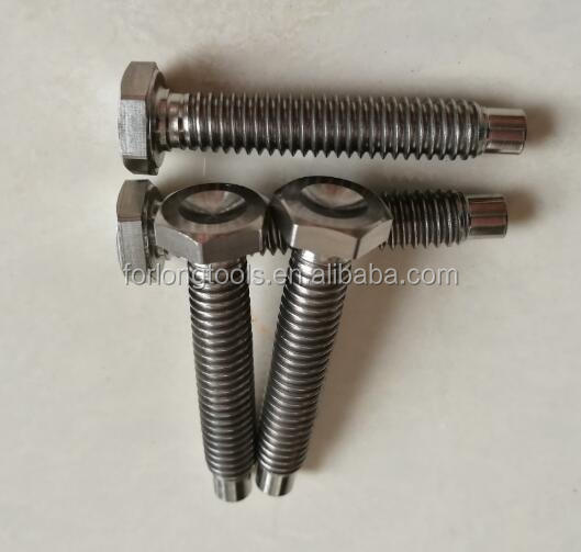 Standard OE NO. Titanium GR5 Midget Micro Sprint 3/8"-16 1.8" Long Bolts with Natural Titanium Coating Technology