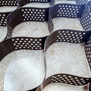 HDPE Geocell Textured / Perforated Retaining Wall / Road Reinforcement