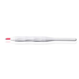 Oval White Disposable Hand Tool Eyebrow Permanent Makeup Pen Manual #12 Blade