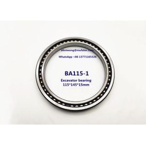 Quality BA115-1 excavator bearing thin section angular contact ball bearing 115*145*15mm for sale