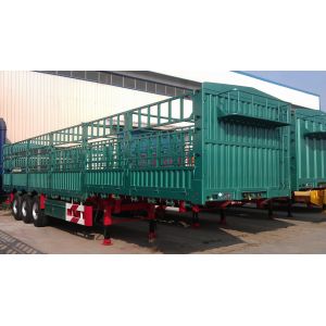 High Wall 3 Axles Beer Transport Air Suspension Fence Trailer