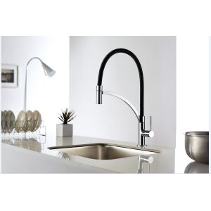 Stainless Steel Spring Kitchen Mixer Faucet