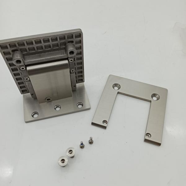 Soft Closing Stainless Steel 304 Hydraulic Glass Door Clamp Shower Hinge for 90 Degree