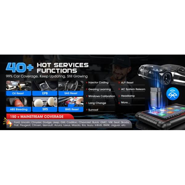 Autel MaxiCOM MK900BT Bidirectional Diagnostic Scanner Update of MX900 MK808BT MK808S CAN-FD&DOIP