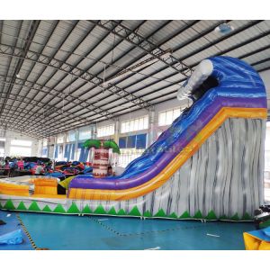 ODM Outdoor Inflatable Water Slides Palm Tree Bouncy Castle